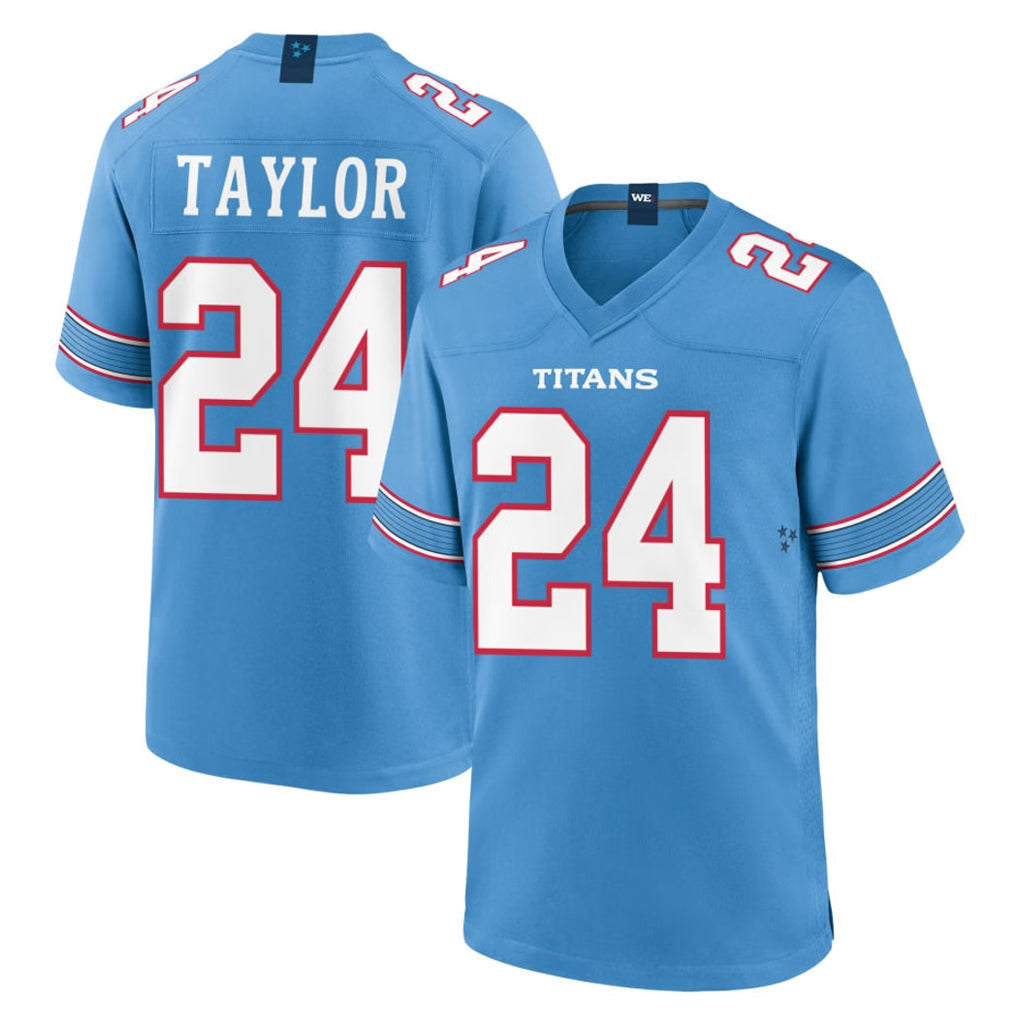 Punc T.Titans #24 Alontae Taylor Player Light Blue 2026 Game Home Stitched Jerseys