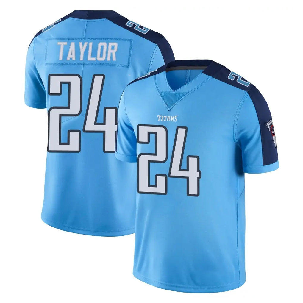 Punc T.Titans #24 Alontae Taylor Player Light Blue Limited Color Rush Home Game Stitched Jerseys