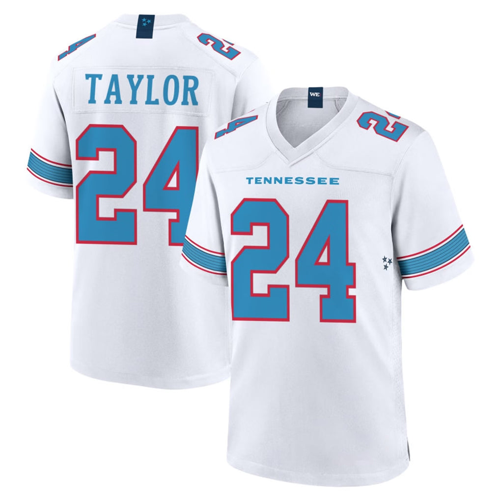 Punc T.Titans #24 Alontae Taylor Player White 2026 Game Home Stitched Jerseys