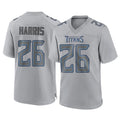 Punc T.Titans #26 Marcus Harris Player Gray Atmosphere Fashion Home Game Stitched Jerseys