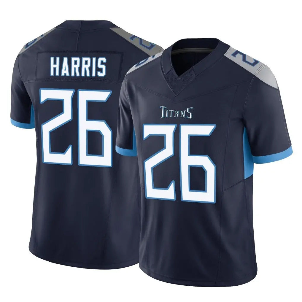 Punc T.Titans #26 Marcus Harris Player Navy Limited Vapor F.U.S.E. Home Game Stitched Jerseys