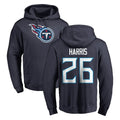Punc T.Titans #26 Marcus Harris Player Navy Logo Pullover Hoodies Home Game Stitched Jerseys