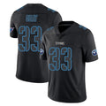 Punc T.Titans #33 Cedric Gray Player Black Impact Limited Home Game Stitched Jerseys