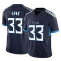 Punc T.Titans #33 Cedric Gray Player Navy Limited Vapor F.U.S.E. Home Game Stitched Jerseys