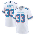 Punc T.Titans #33 Cedric Gray Player White 2026 Game Home Stitched Jerseys
