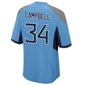 Punc T.T.Titans #34 Earl Campbell Player Light Blue Home Game Football Jerseys