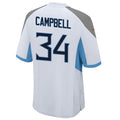 Punc T.Titans #34 Earl Campbell Player White Home Game Football Jerseys