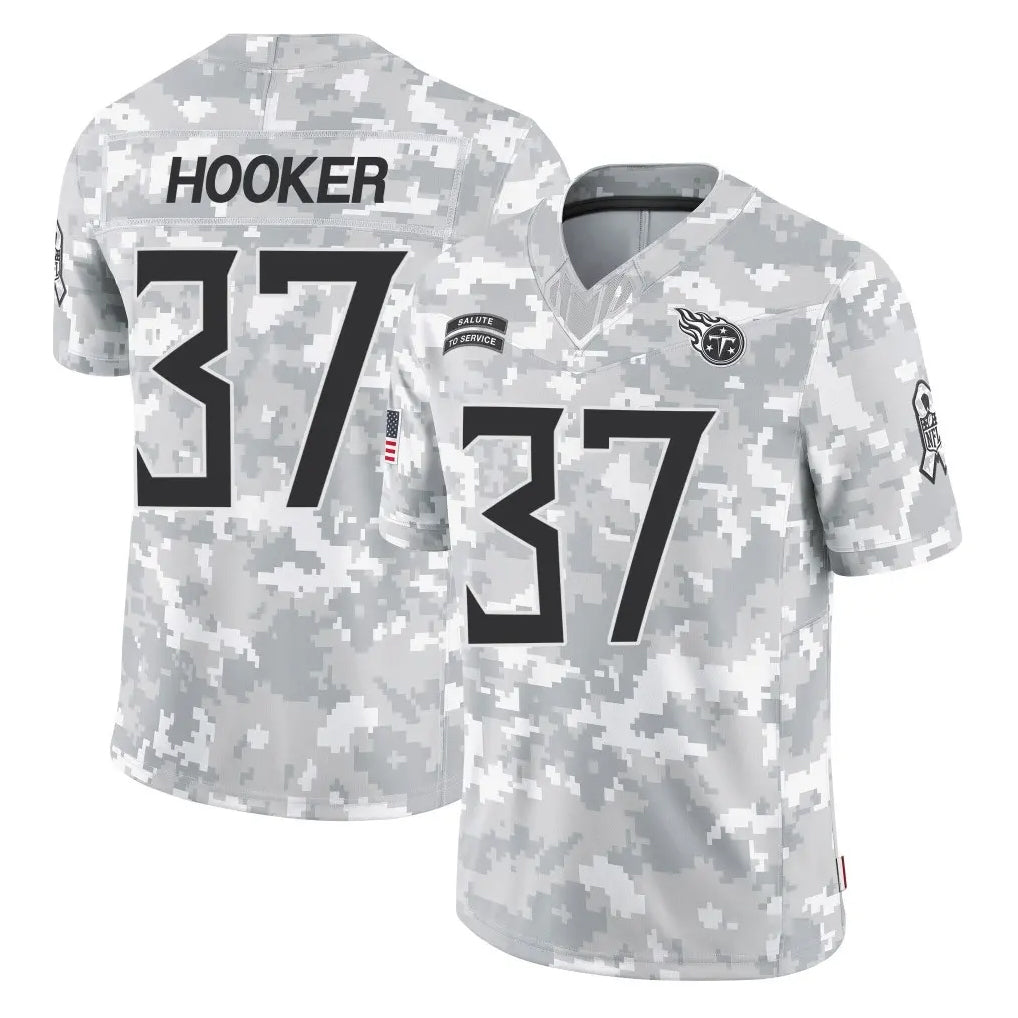 Punc T.Titans #37 Amani Hooker Player Arctic Camo Limited Salute to Service Home Game Stitched Jerseys