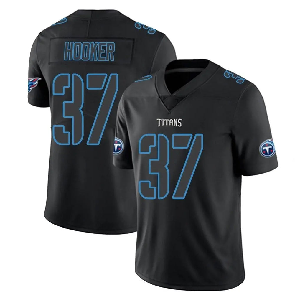 Punc T.Titans #37 Amani Hooker Player Black Impact Limited Home Game Stitched Jerseys