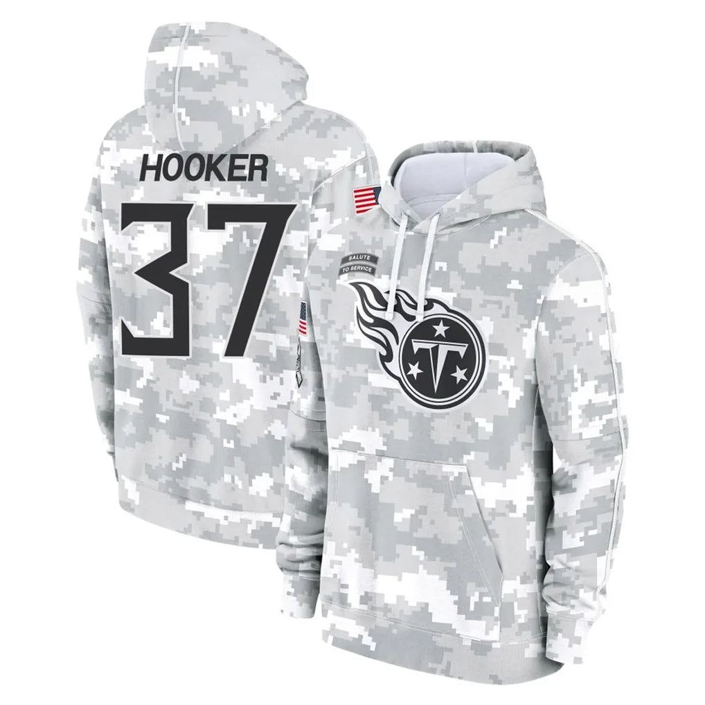 Punc T.Titans #37 Amani Hooker Player Camo Arctic Salute to Service Pullover Hoodies Home Game Stitched Jerseys