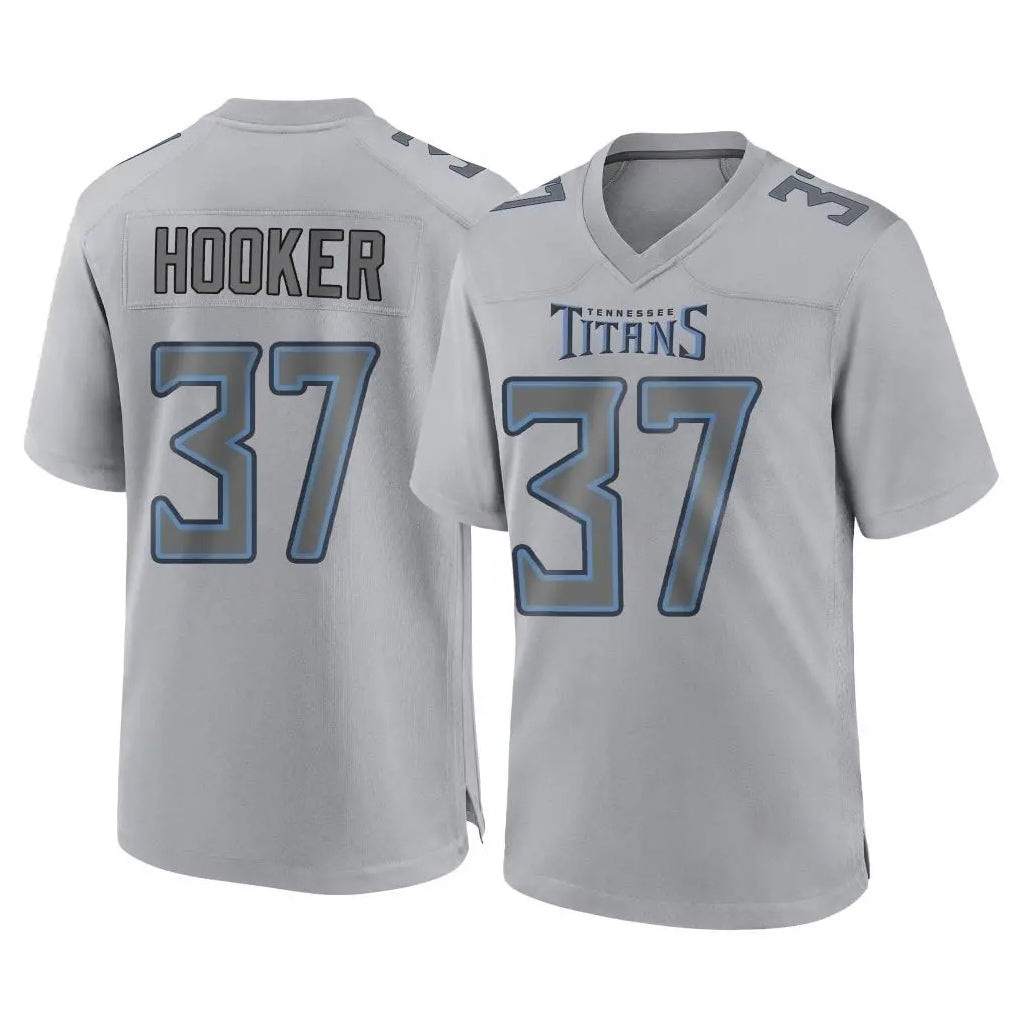 Punc T.Titans #37 Amani Hooker Player Gray Atmosphere Fashion Home Game Stitched Jerseys