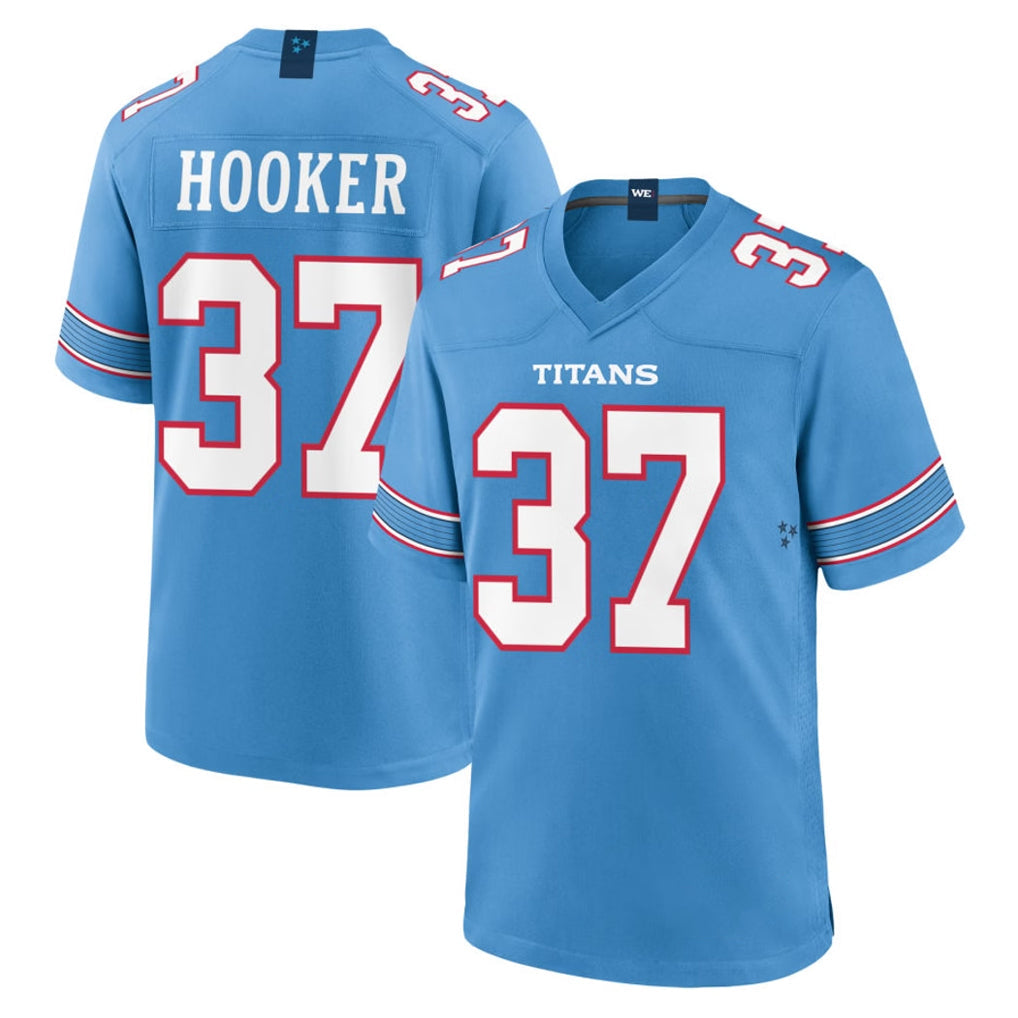 Punc T.Titans #37 Amani Hooker Player Light Blue 2026 Game Home Stitched Jerseys