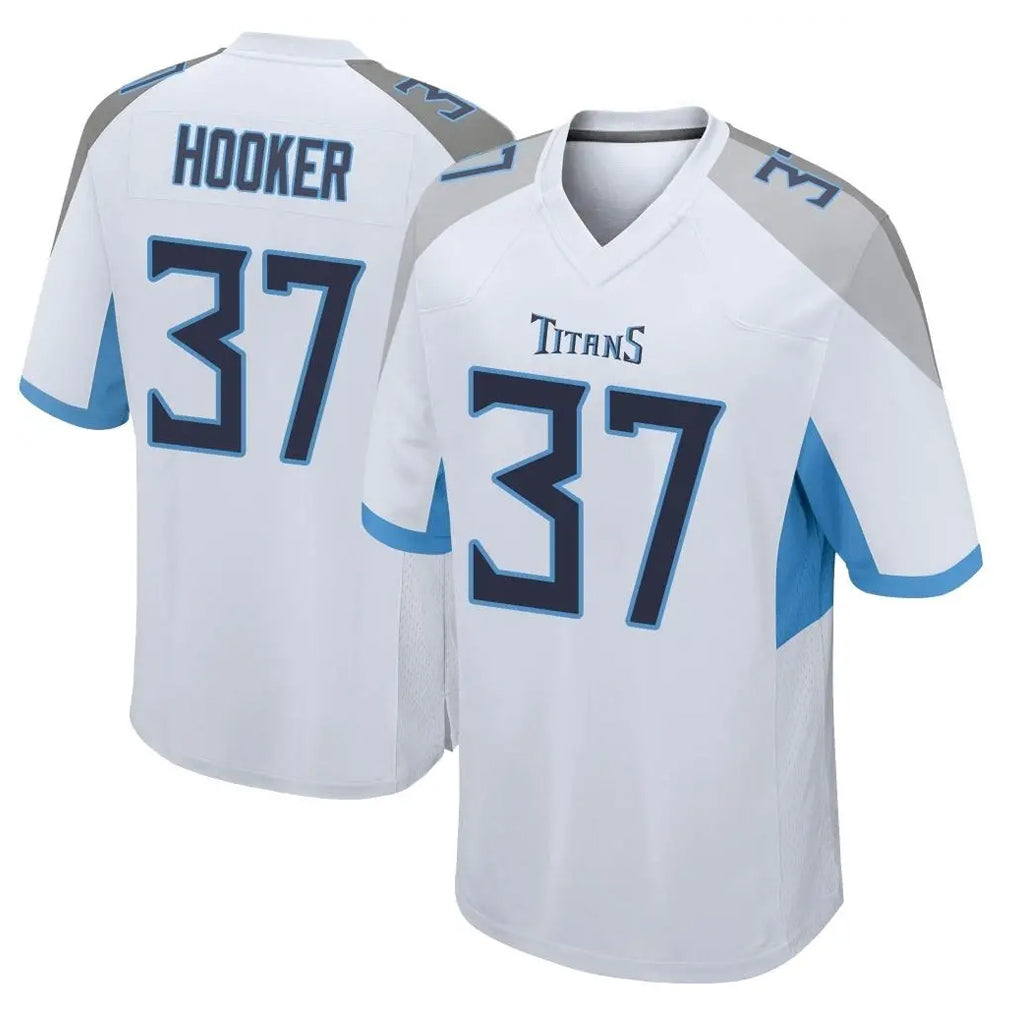 Punc T.Titans #37 Amani Hooker Player White Home Game Stitched Jerseys