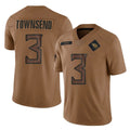 Punc T.Titans #3 Tommy Townsend Player Brown Limited Salute to Service Home Game Stitched Jerseys