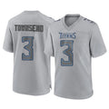 Punc T.Titans #3 Tommy Townsend Player Gray Atmosphere Fashion Home Game Stitched Jerseys