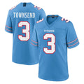 Punc T.Titans #3 Tommy Townsend Player Light Blue 2026 Game Home Stitched Jerseys