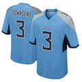 Punc T.Titans #3 Tommy Townsend Player Light Blue Home Game Stitched Jerseys