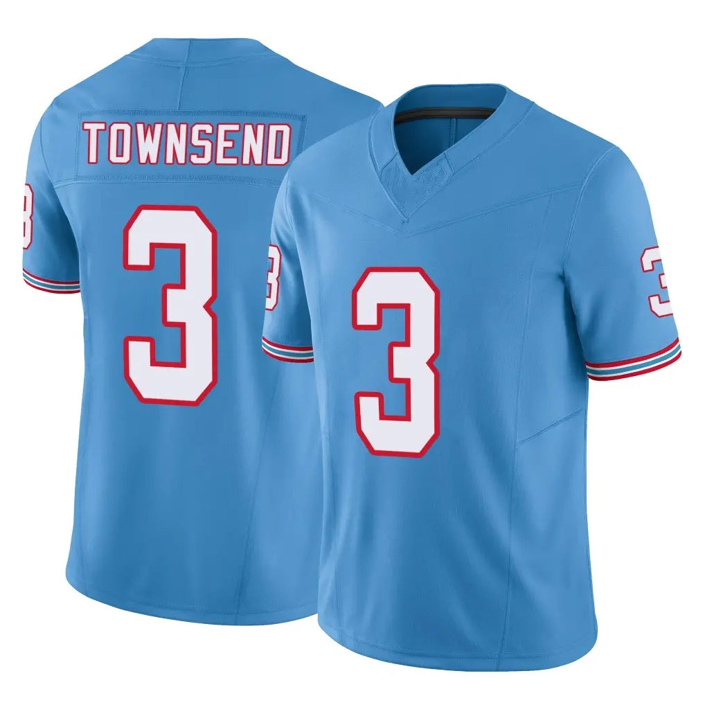 Punc T.Titans #3 Tommy Townsend Player Light Blue Limited Vapor F.U.S.E. Home Game Stitched Jerseys
