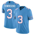 Punc T.Titans #3 Tommy Townsend Player Light Blue Team Vapor F.U.S.E. Limited Home Game Stitched Jerseys