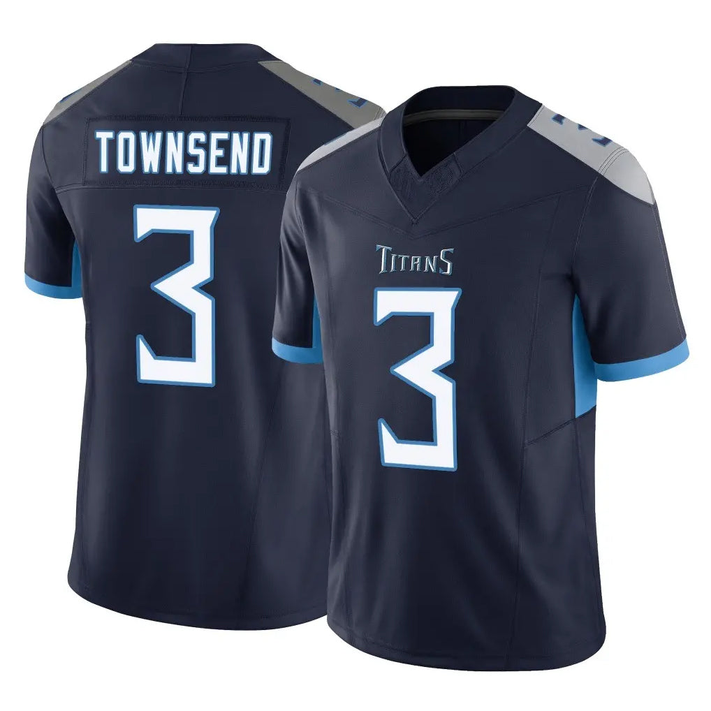 Punc T.Titans #3 Tommy Townsend Player Navy Limited Vapor F.U.S.E. Home Game Stitched Jerseys