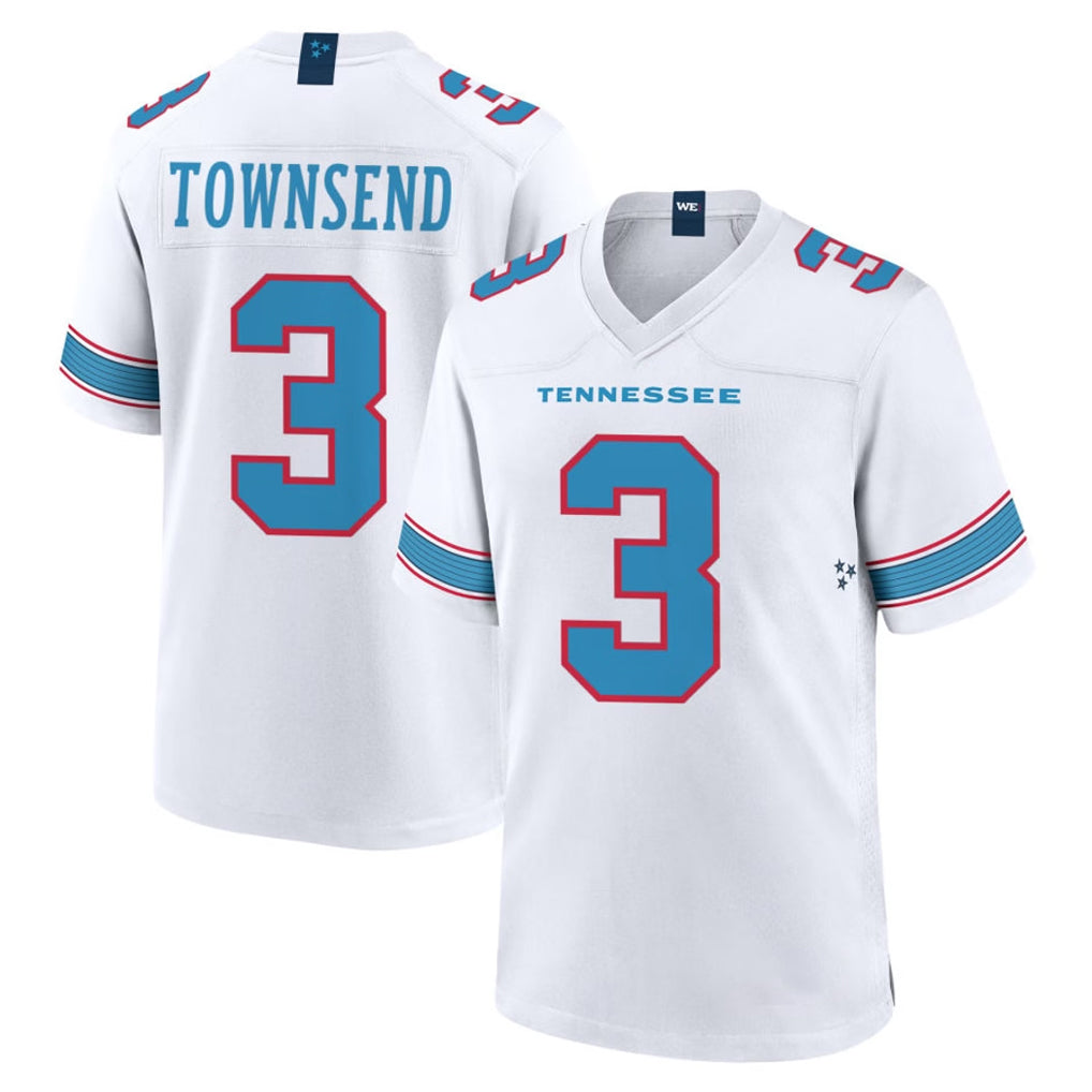 Punc T.Titans #3 Tommy Townsend Player White 2026 Game Home Stitched Jerseys