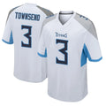 Punc T.Titans #3 Tommy Townsend Player White Home Game Stitched Jerseys