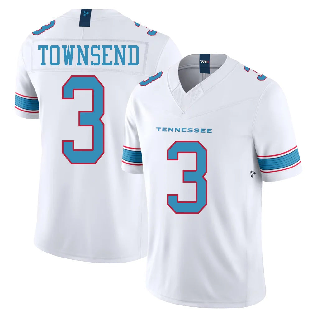 Punc T.Titans #3 Tommy Townsend Player White Limited Vapor F.U.S.E. Home Game Stitched Jerseys