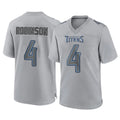 Punc T.Titans #4 Wan'Dale Robinson Player Gray Atmosphere Fashion Home Game Stitched Jerseys