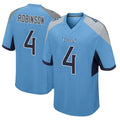Punc T.Titans #4 Wan'Dale Robinson Player Light Blue Home Game Stitched Jerseys