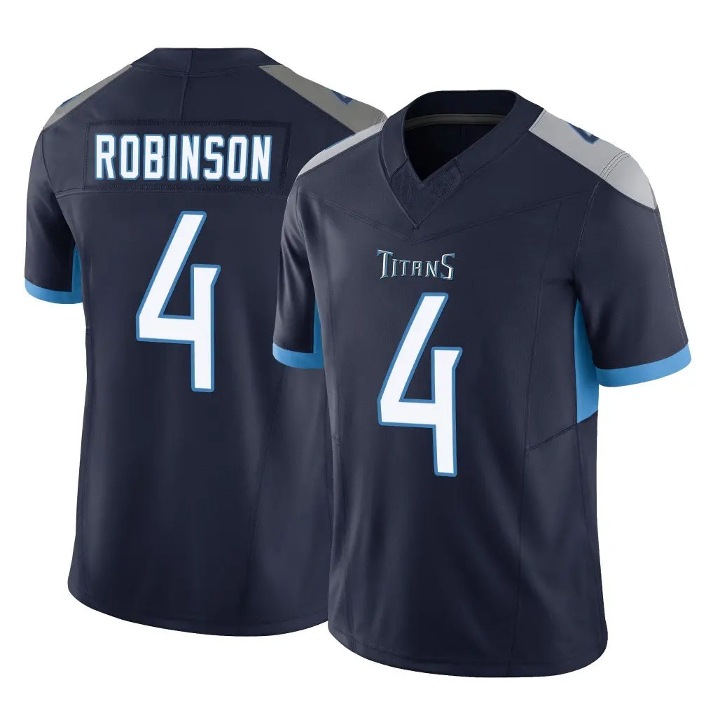 Punc T.Titans #4 Wan'Dale Robinson Player Navy Limited Vapor F.U.S.E. Home Game Stitched Jerseys