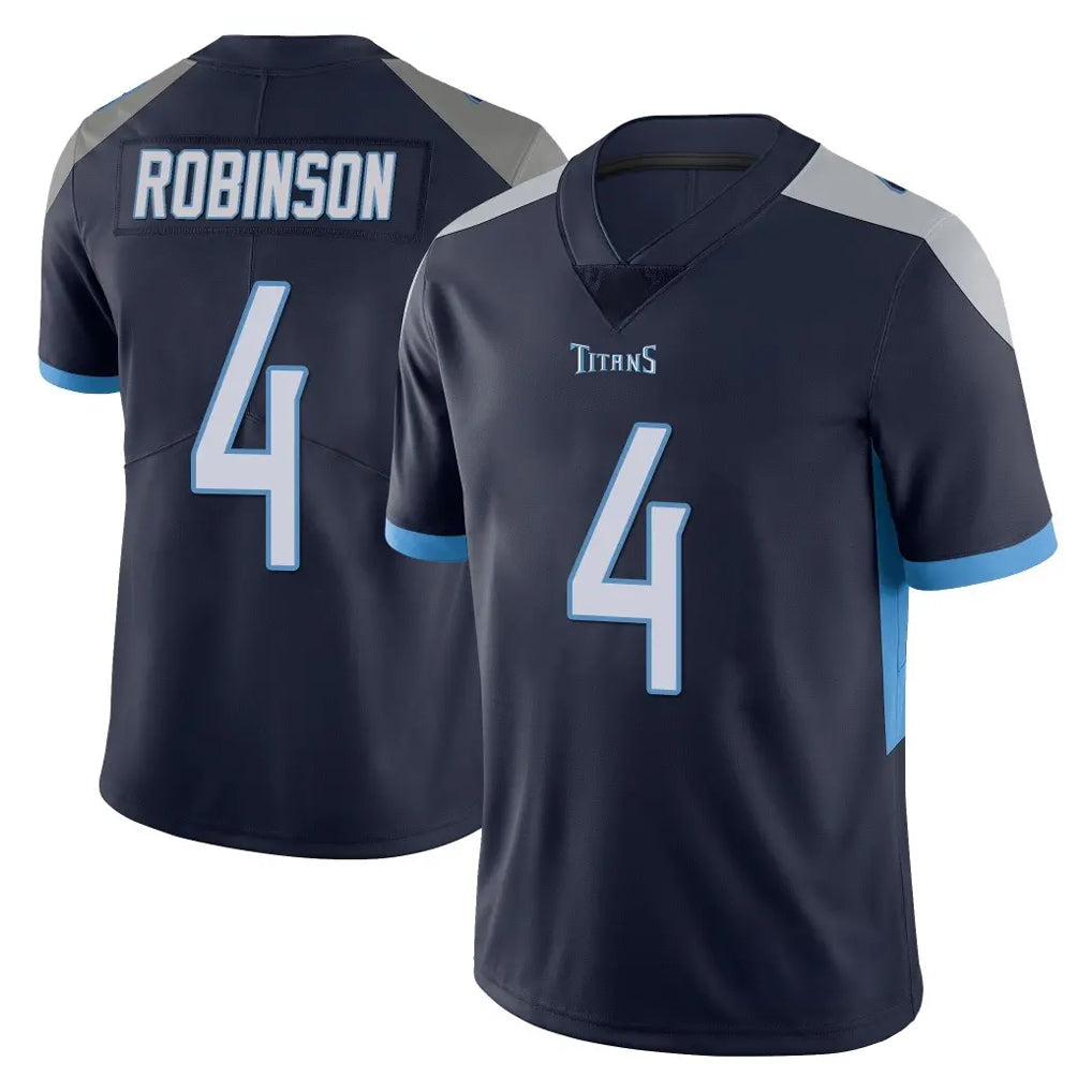 Punc T.Titans #4 Wan'Dale Robinson Player Navy Limited Vapor Untouchable Home Game Stitched Jerseys