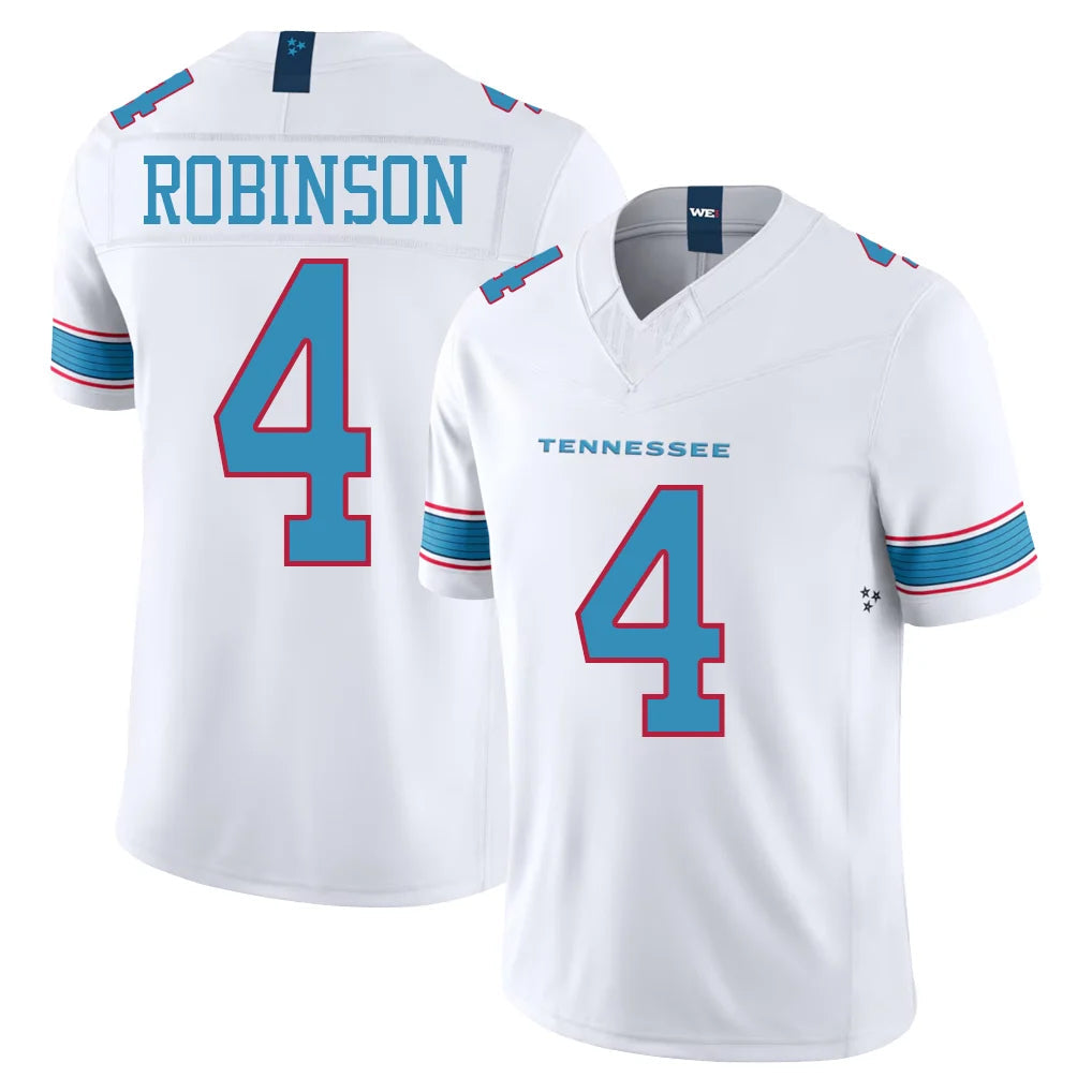 Punc T.Titans #4 Wan'Dale Robinson Player White Limited Vapor F.U.S.E. Home Game Stitched Jerseys