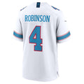 Punc T.Titans #4 Wan'Dale Robinson White Game Stitched Jerseys