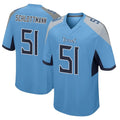 Punc T.Titans #51 Austin Schlottmann Player Light Blue Home Game Stitched Jerseys