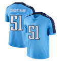 Punc T.Titans #51 Austin Schlottmann Player Light Blue Limited Color Rush Home Game Stitched Jerseys