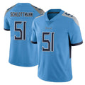 Punc T.Titans #51 Austin Schlottmann Player Light Blue Limited Vapor Untouchable Home Game Stitched Jerseys