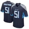 Punc T.Titans #51 Austin Schlottmann Player Navy Home Game Stitched Jerseys