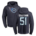 Punc T.Titans #51 Austin Schlottmann Player Navy Logo Pullover Hoodies Home Game Stitched Jerseys