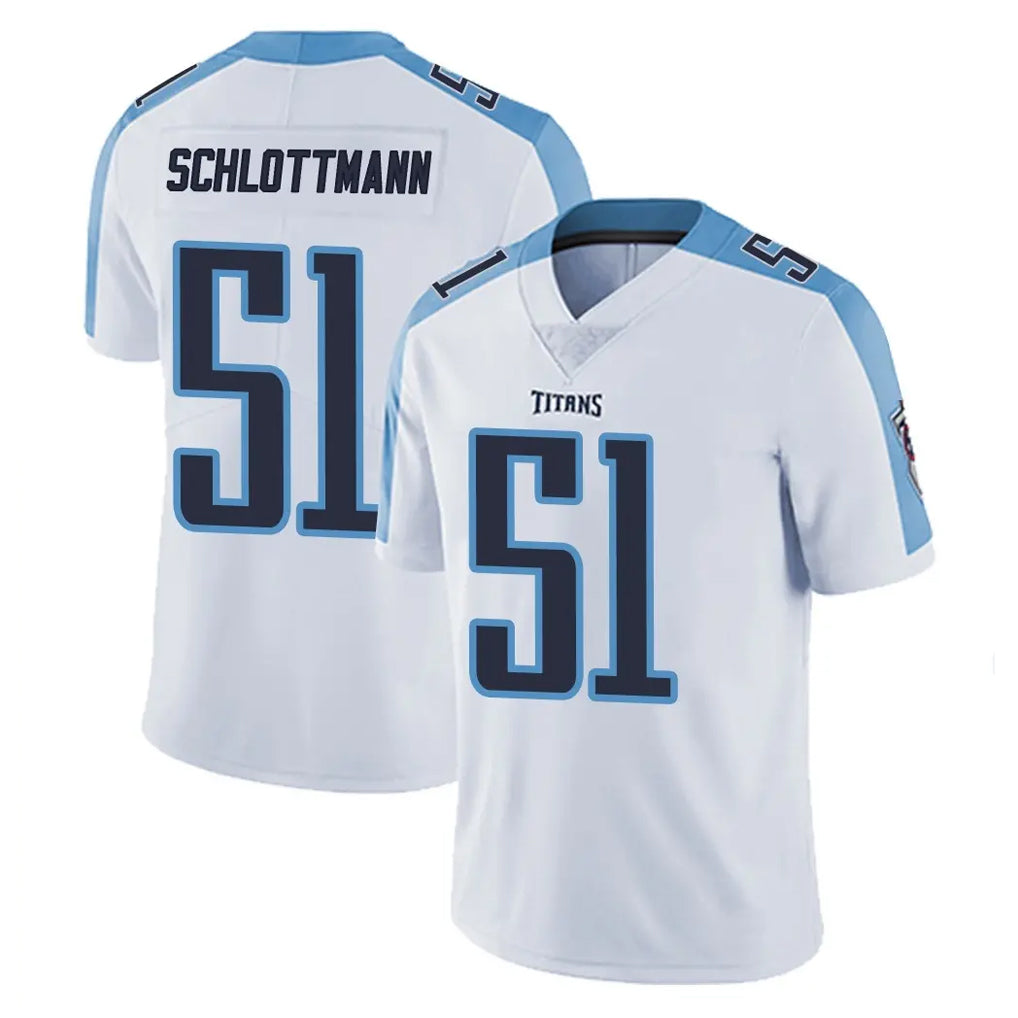 Punc T.Titans #51 Austin Schlottmann Player White Limited Vapor Untouchable Home Game Stitched Jerseys