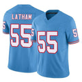 Punc T.Titans #55 JC Latham Player Light Blue Limited Vapor F.U.S.E. Home Game Stitched Jerseys