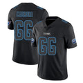 Punc T.Titans #66 Fernando Carmona Jr. Player Black Impact Limited Home Game Stitched Jerseys