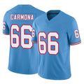 Punc T.Titans #66 Fernando Carmona Jr. Player Light Blue Limited Vapor F.U.S.E. Home Game Stitched Jerseys