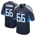 Punc T.Titans #66 Fernando Carmona Jr. Player Navy Home Game Stitched Jerseys
