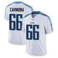 Punc T.Titans #66 Fernando Carmona Jr. Player White Limited Vapor Untouchable Home Game Stitched Jerseys
