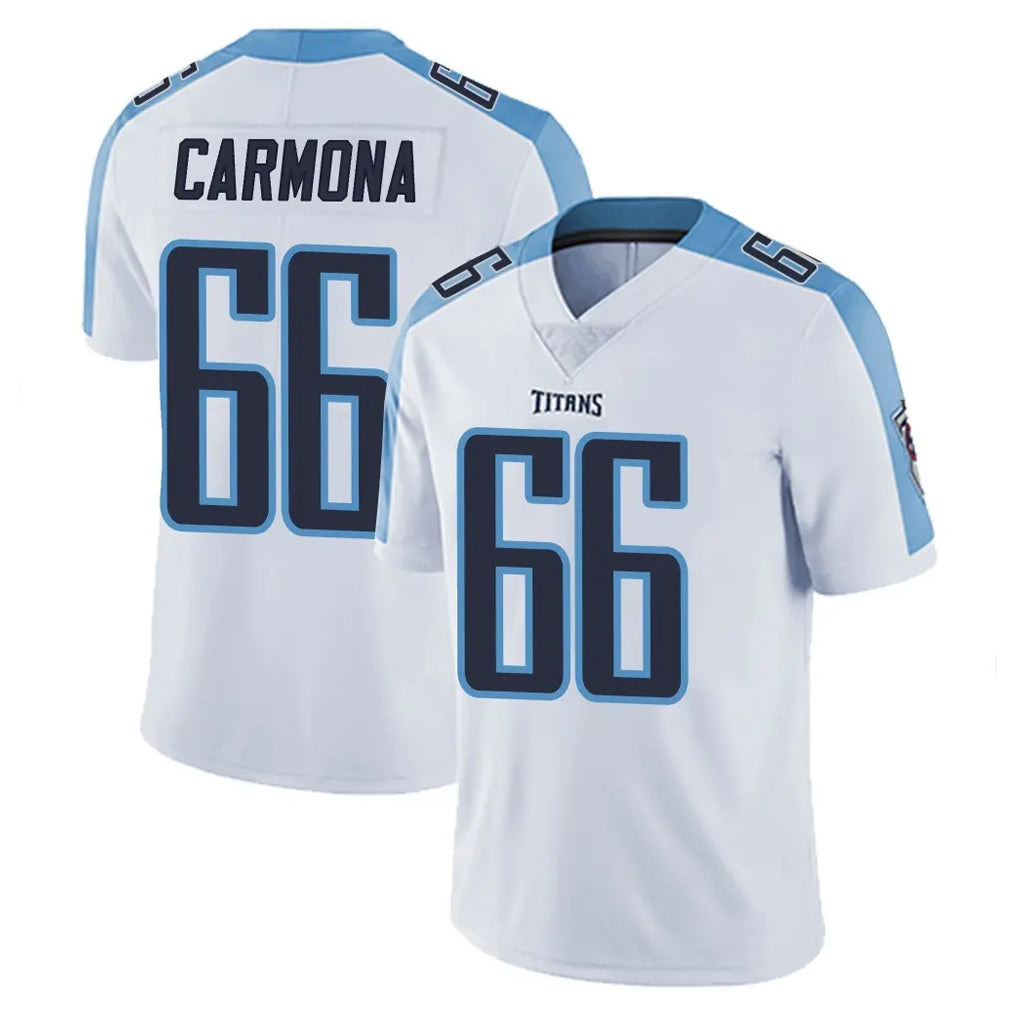 Punc T.Titans #66 Fernando Carmona Jr. Player White Limited Vapor Untouchable Home Game Stitched Jerseys
