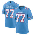 Punc T.Titans #77 Peter Skoronski Player Light Blue 2026 Game Home Stitched Jerseys