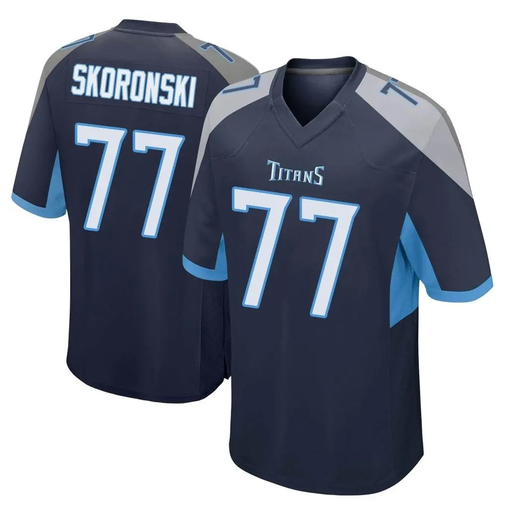 Punc T.Titans #77 Peter Skoronski Player Navy Home Game Stitched Jerseys