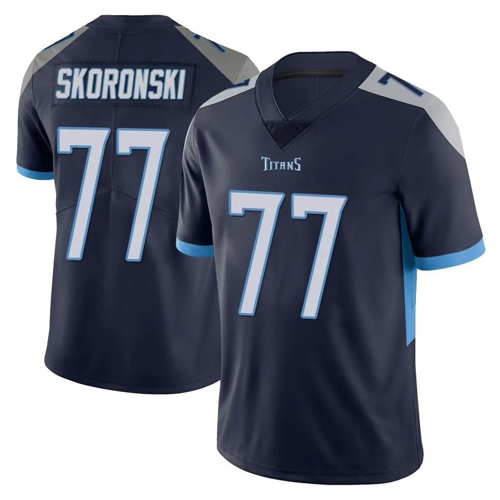 Punc T.Titans #77 Peter Skoronski Player Navy Limited Vapor Untouchable Home Game Stitched Jerseys