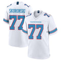 Punc T.Titans #77 Peter Skoronski Player White 2026 Game Home Stitched Jerseys
