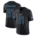 Punc T.Titans #91 John Franklin-Myers Player Black Impact Limited Home Game Stitched Jerseys